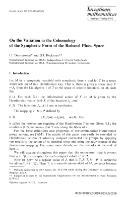On the variation in the cohomology of the - bogomolov-lab