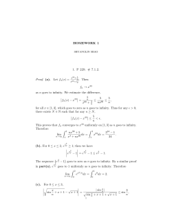(a). Let fn(x) - Department of Mathematics