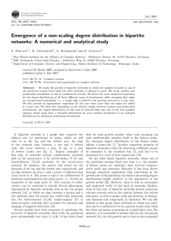 Emergence of a non-scaling degree distribution in bipartite networks