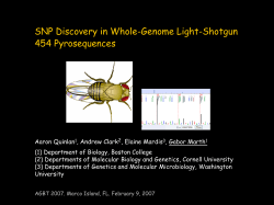 AGBT2007 - BC Bioinformatics