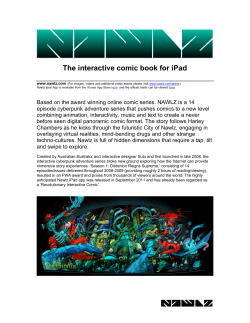 The interactive comic book for iPad