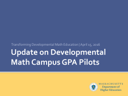 Campus GPA Pilot Results