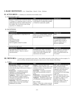 Common Law versus MPC chart