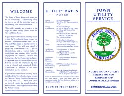 town utility service - Town of Front Royal