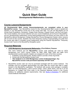Syllabus Template - Lone Star College