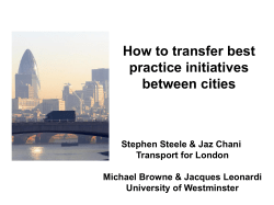 The Mayor`s Transport Strategy and The London