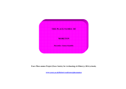 the place-names of moreton