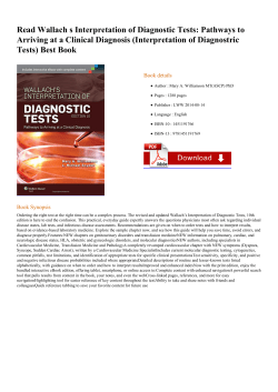 Read Wallach s Interpretation of Diagnostic Tests