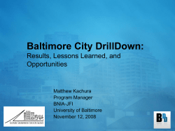 Baltimore City DrillDown