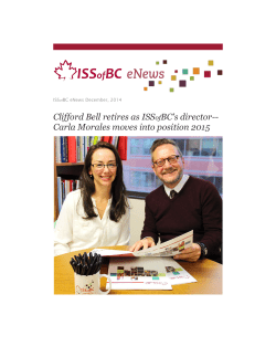 Clifford Bell retires as ISSofBC`s director-