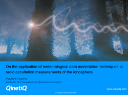 On the application of meteorological data assimilation
