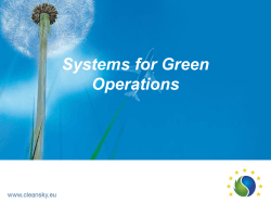 Systems for Green Operations Management of Aircraft