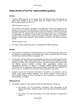 Hutton Review of Fair Pay - UK Government Web Archive