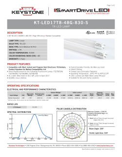 KT-LED17T8-48G-830-S - Keystone Technologies