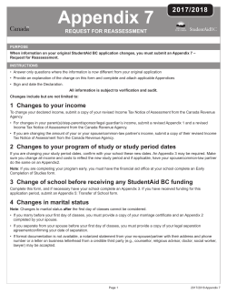Appendix 7 - Student Aid BC
