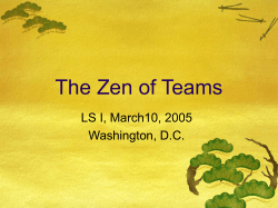 The Zen of Teams - Improving Chronic Illness Care