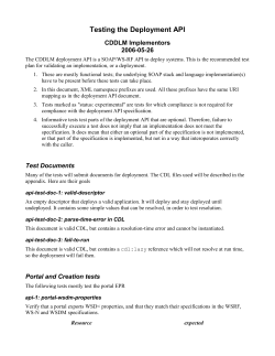 Testing the Deployment API