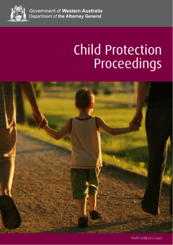 Child Protection Proceedings brochure