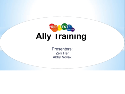 Coming Out as an Ally