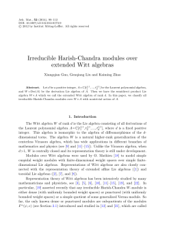 Irreducible Harish-Chandra modules over extended Witt algebras