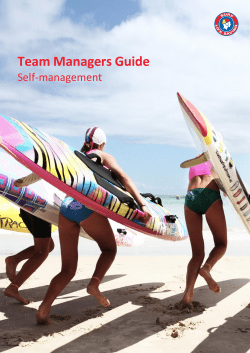 Team Managers Guide - Surf Life Saving | The official website of