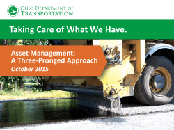 F - AssetMgt PowerPoint_151005 - Ohio Department of Transportation