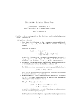 MA40189 - Solution Sheet Four