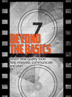 Seven new quality tools help innovate, communicate and plan