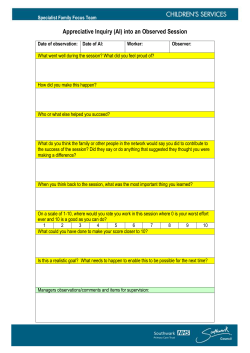 Specialist Family Focus Team