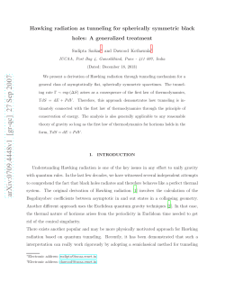Hawking radiation as tunneling for spherically symmetric black holes