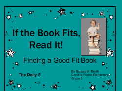 If the Book Fits, Wear It!