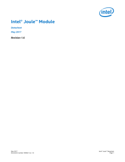 Intel&reg; Joule&trade; Module Datasheet