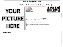 Swish Dreams Student Athlete Profile Card &ndash; Summer 2011