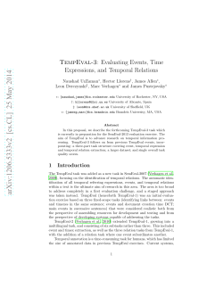 TempEval-3: Evaluating Events, Time Expressions, and Temporal