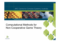Computational Methods for Non