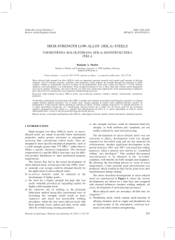 high-strength low-alloy (hsla) steels