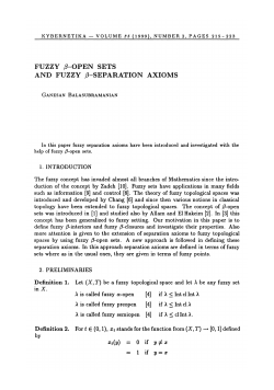 FUZZY tf-OPEN SETS AND FUZZY tf-SEPARATION