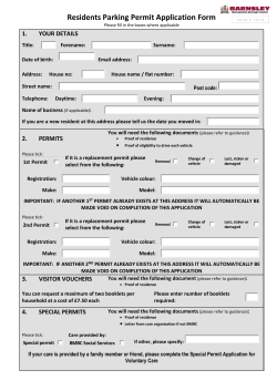 Application Form - Barnsley Council