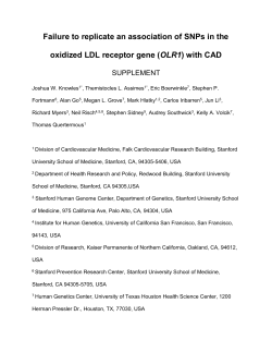 Table 3 Genotype counts and ORs for LOX 1