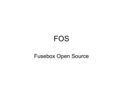 Fusebox Open Source - Mid-Michigan ColdFusion Users Group