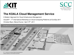The KOALA Cloud Management Service