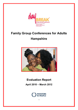 Evaluation Report (2) - Daybreak Family Group Conferences