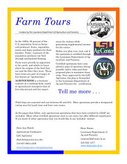 Farm Tours - LSU AgCenter