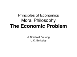 20140207 Principles * Moral Philosophy * Economic Problem.key