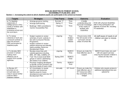 Targets Strategies Time Frame Costs Outcome Evaluation All staff