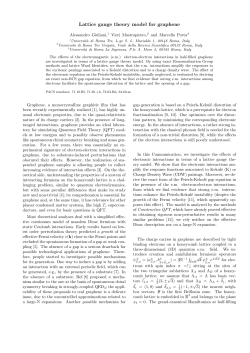 Lattice gauge theory model for graphene