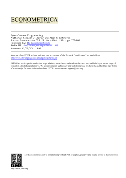 Quasi-Concave Programming