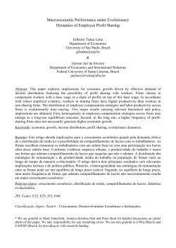 Macroeconomic Performance under Evolutionary Dynamics