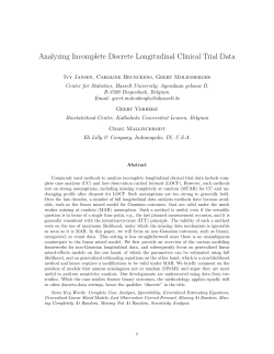 Analyzing Incomplete Discrete Longitudinal Clinical Trial Data