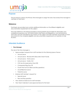 Assign a secondary time manager for Primary Time